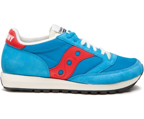 Tenis Saucony Jazz 81 Unisexo Zapatos Originales Azules / Rojas México MX-805-RG